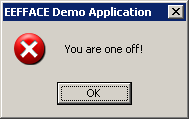 You are one off!